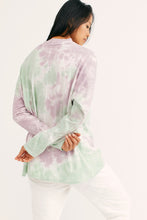 Load image into Gallery viewer, Be Free Tie Dye Tee Lavender Mint