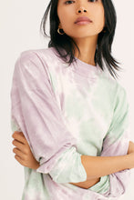 Load image into Gallery viewer, Be Free Tie Dye Tee Lavender Mint