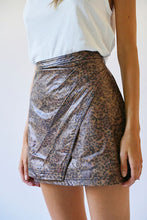 Load image into Gallery viewer, Printed Fake Out Faux Wrap Skirt Dark Combo