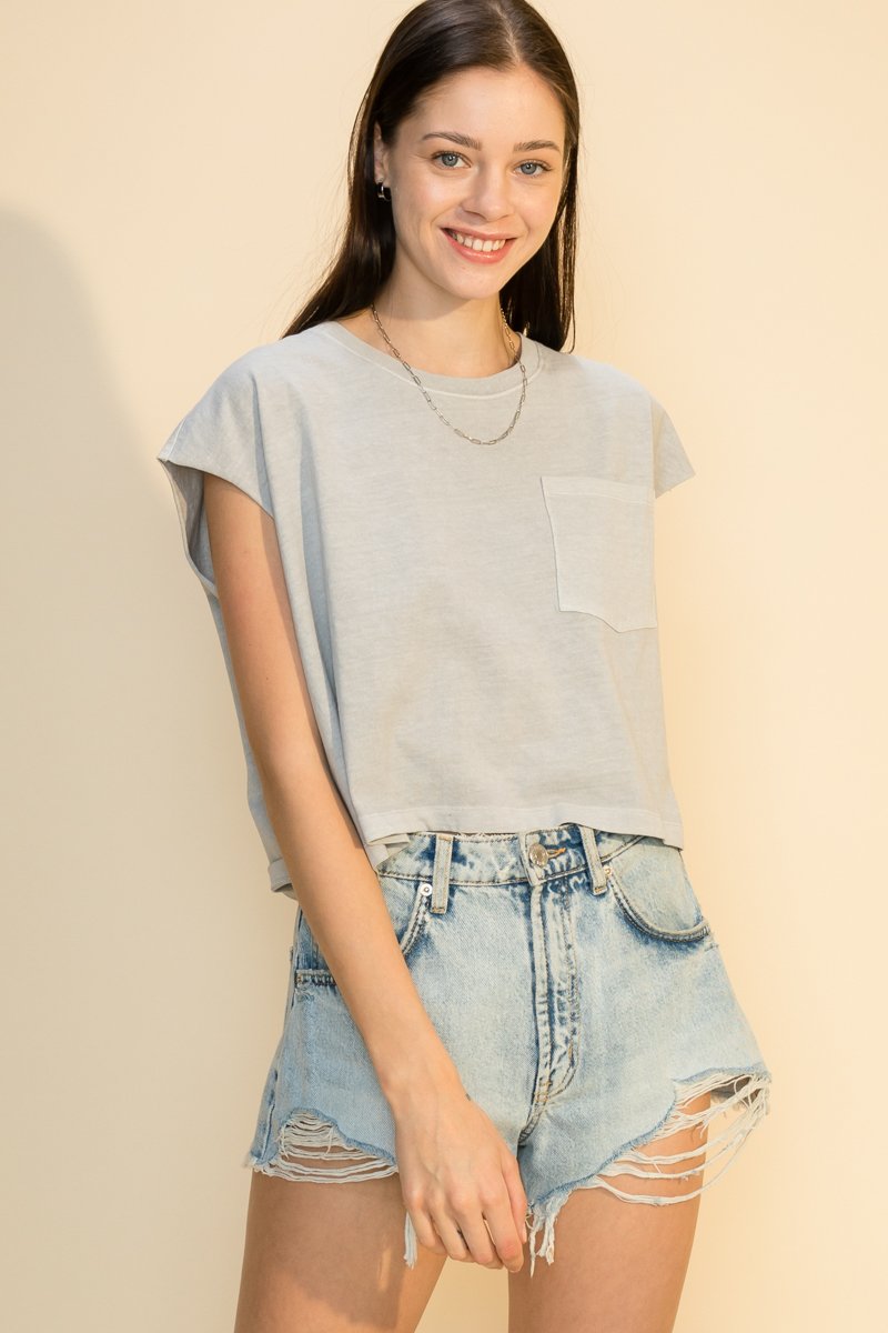 On One Tank Pearl Gray