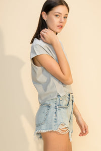 On One Tank Pearl Gray