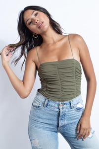 Zipped Up Bodysuit Sage