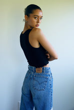 Load image into Gallery viewer, Essential Notched Tank Black