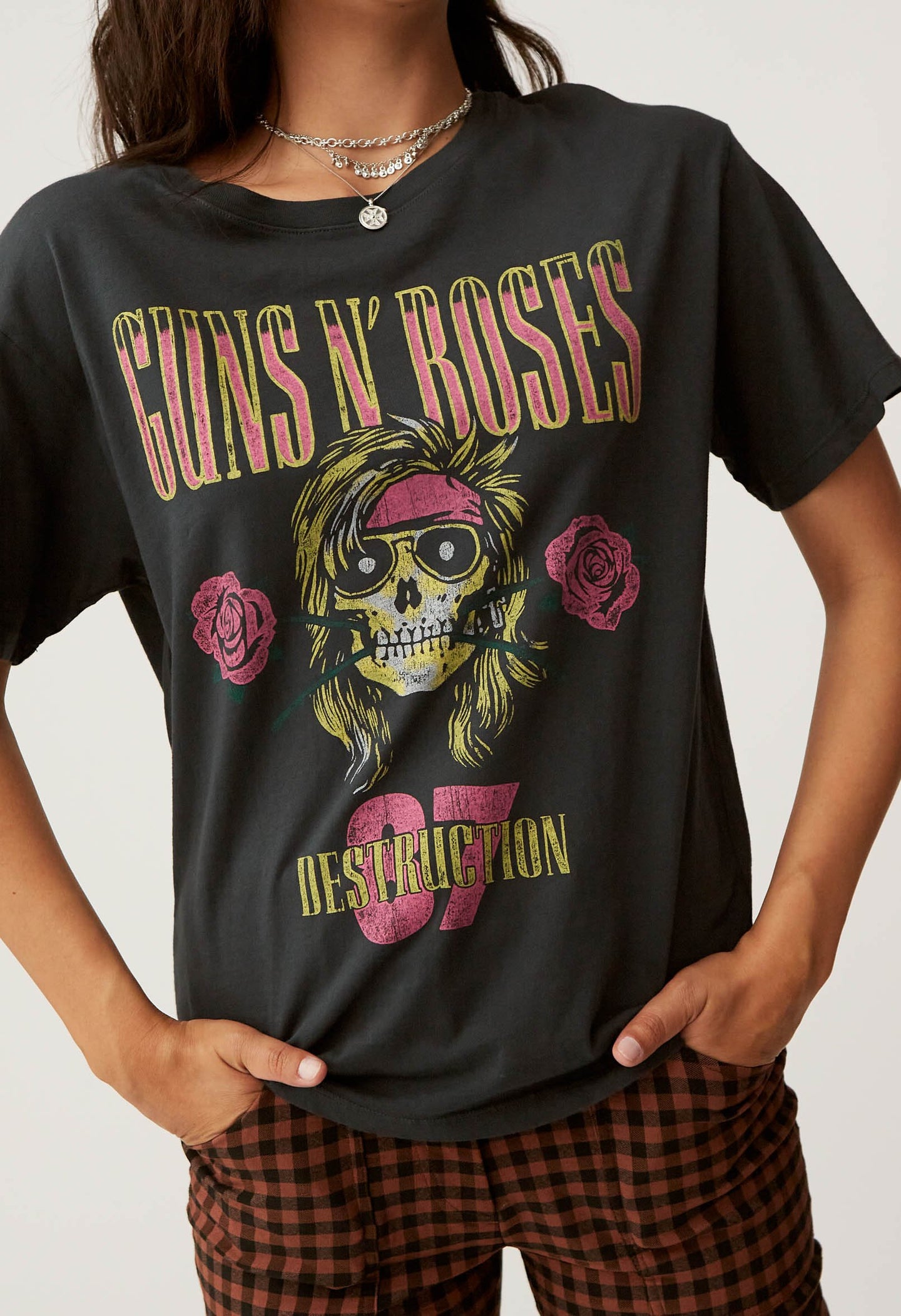 Guns N' Roses Destruction '87 Boyfriend Tee