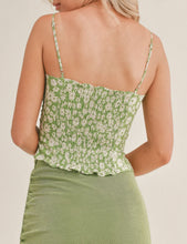 Load image into Gallery viewer, Green Garden Cami Top