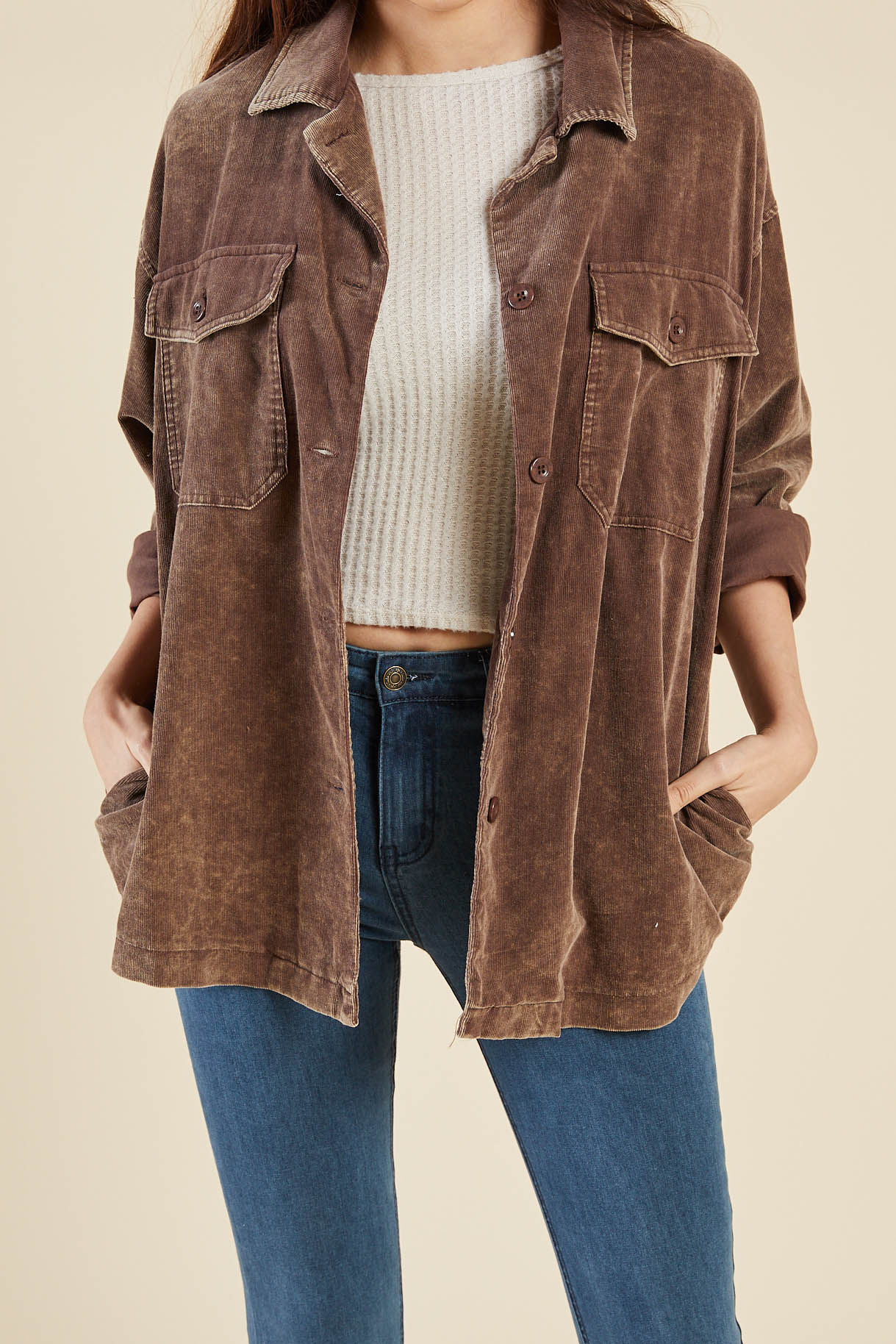 Cloud Cord Shirt Jacket