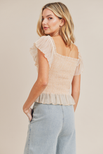 Load image into Gallery viewer, Puppy Love Pleats Smocked Top