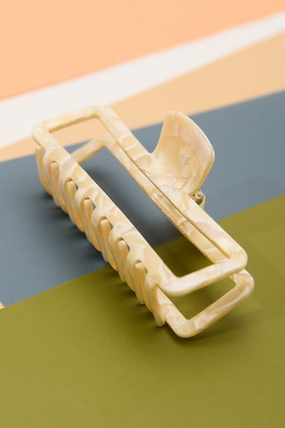 Fit In Claw Clip Ivory