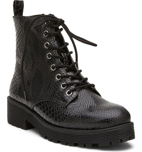 Lotus Black Combat Boot