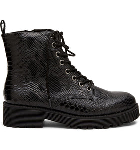 Lotus Black Combat Boot