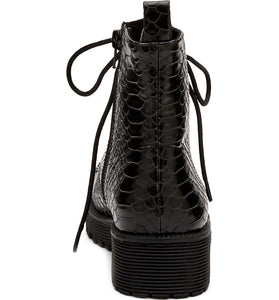 Lotus Black Combat Boot