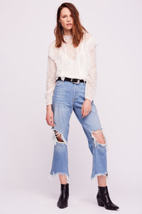 Maggie Mid-Rise Straight-Leg Jeans
