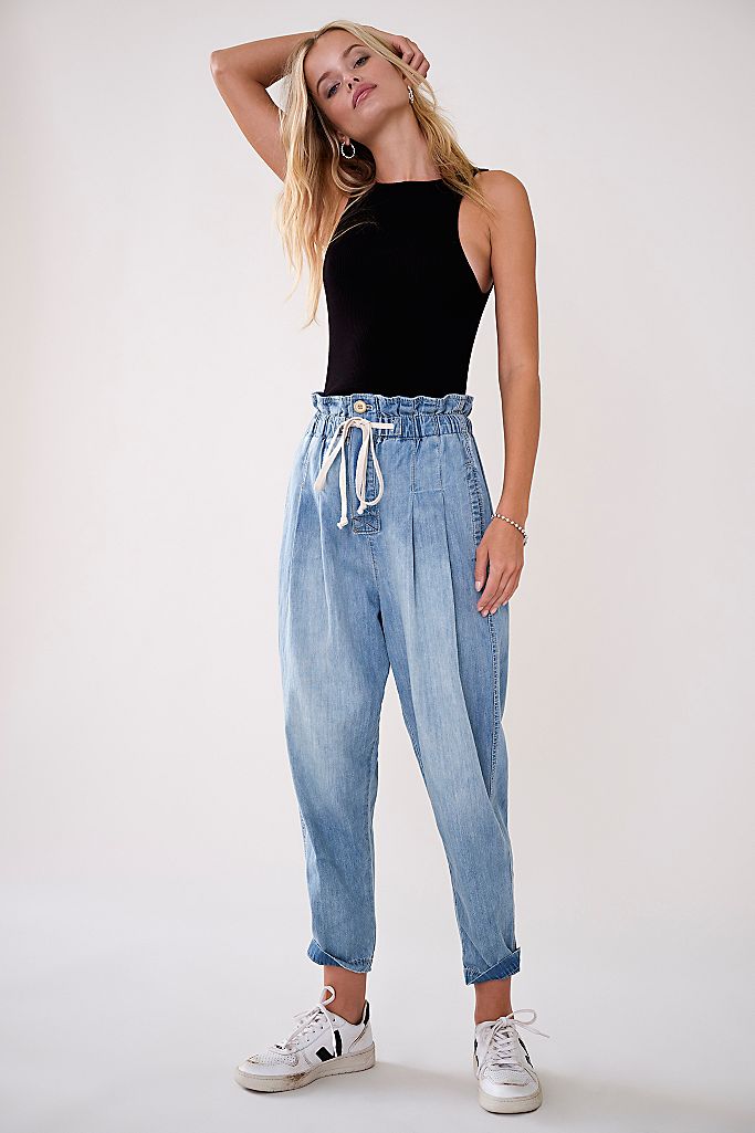 Margate Pleated Denim Trouser