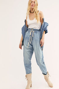 Margate Pleated Denim Trouser