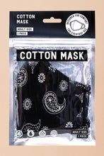 Load image into Gallery viewer, Want Both Paisley Mask Black