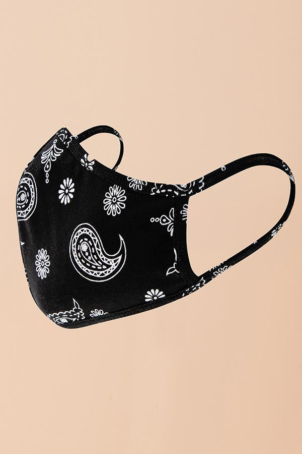 Want Both Paisley Mask Black