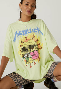 Metallica Flower Skull Os Tee