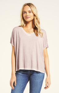 Mischa Sleek V Neck Amethyst