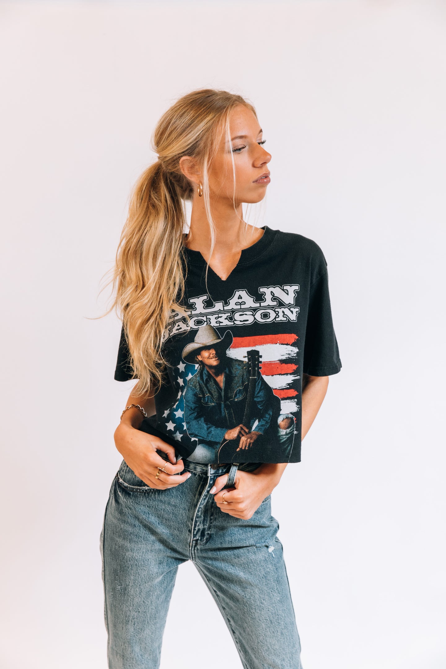 Alan Jackson Crop Tee