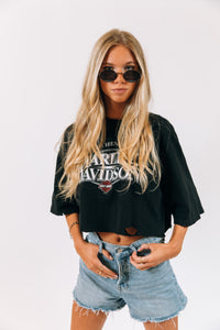Cartersville Harley Davidson Crop Tee