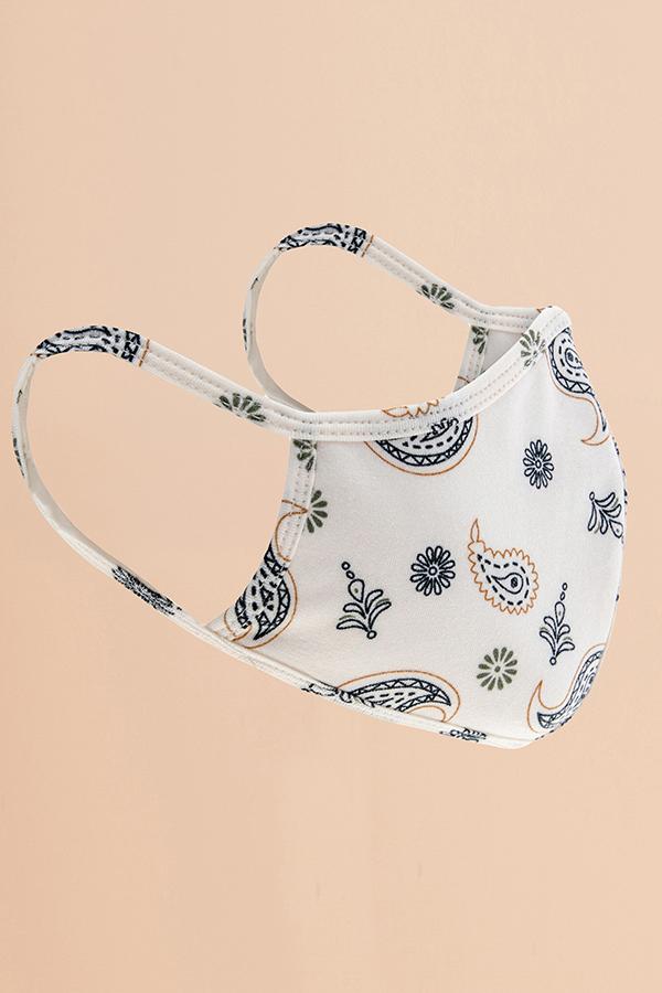 Want Both Paisley Mask White