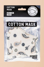 Load image into Gallery viewer, Want Both Paisley Mask White