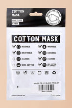 Load image into Gallery viewer, Want Both Paisley Mask White
