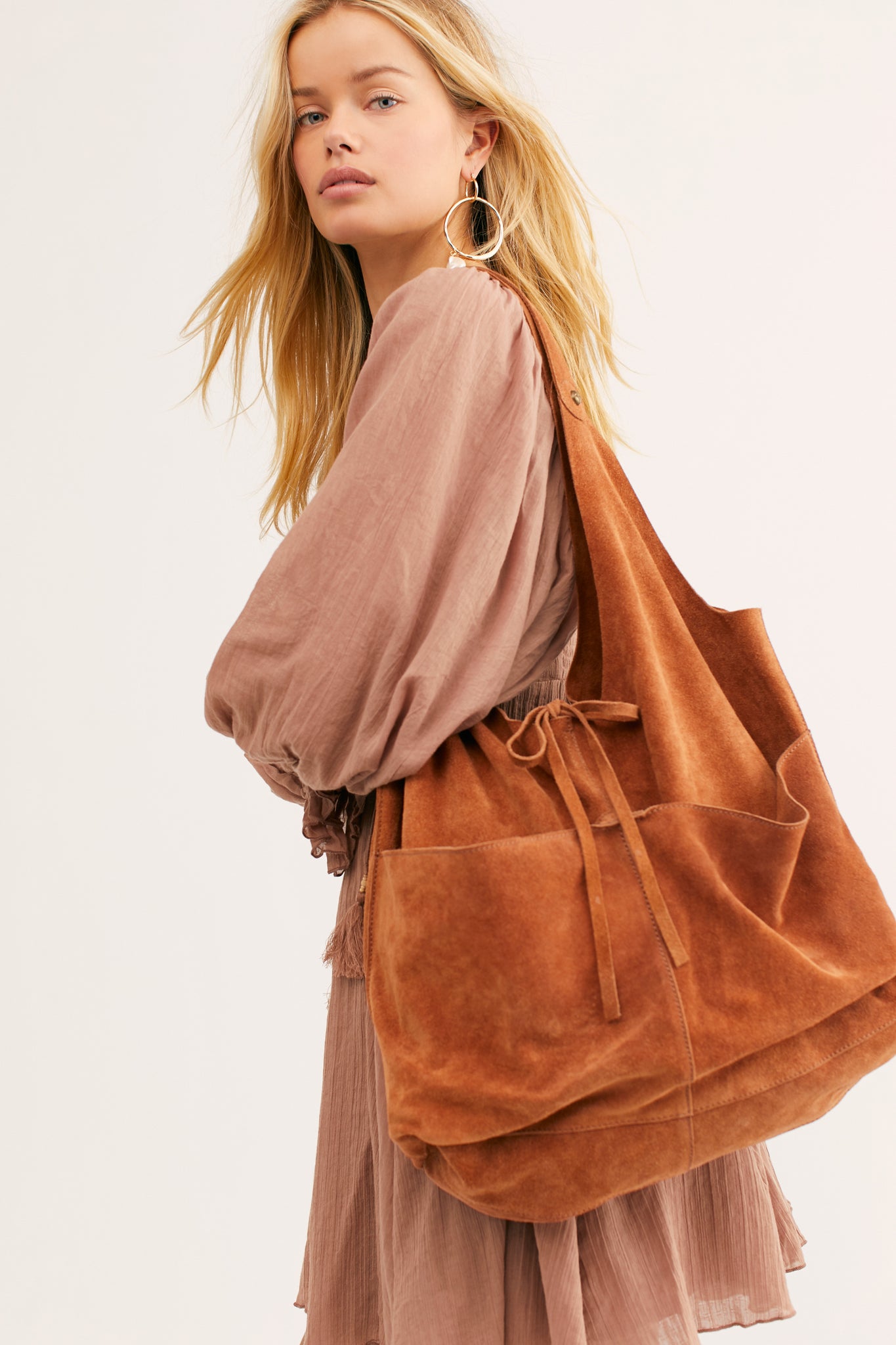 Paris Suede Tote Rust – Nina + Leigh