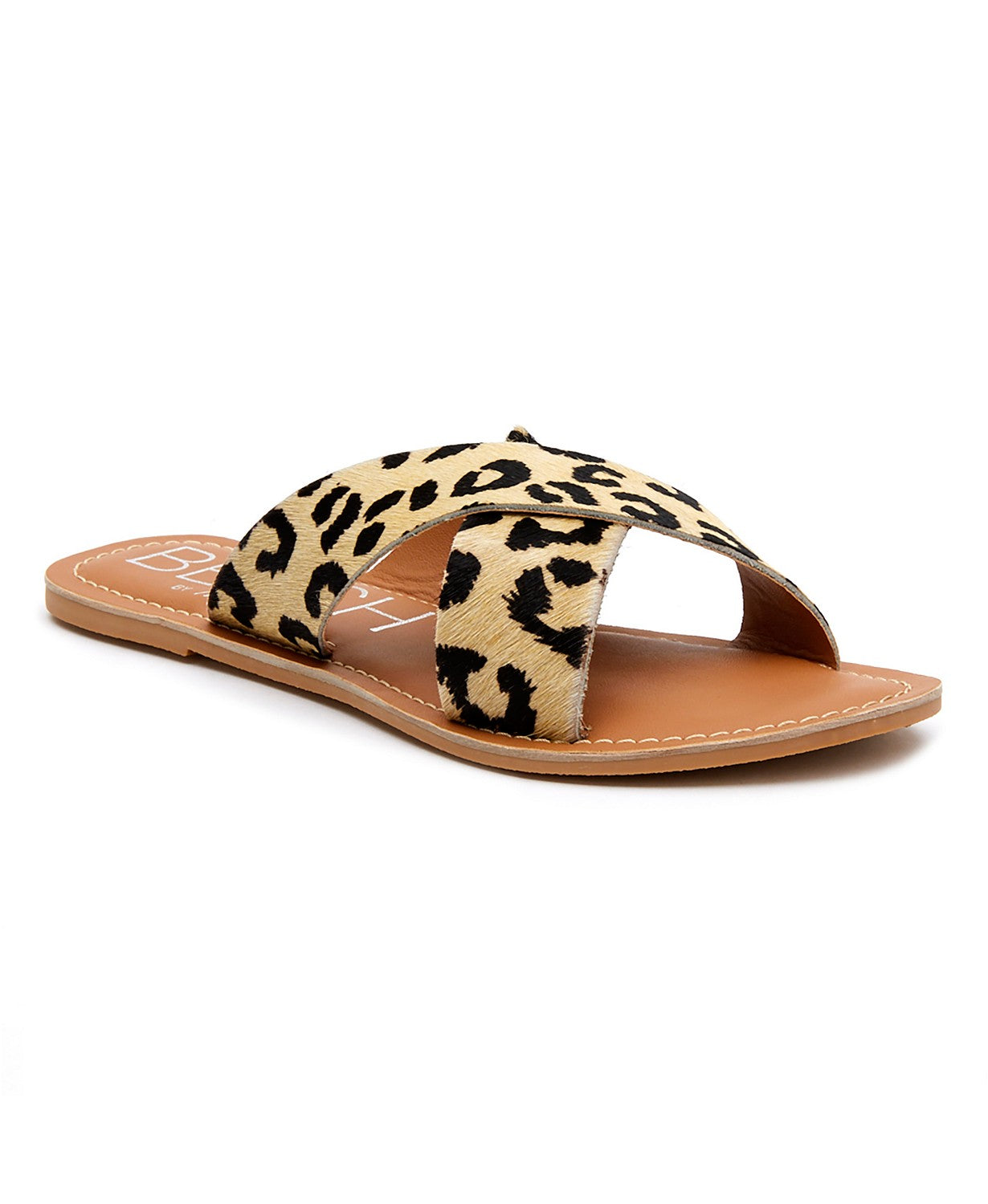 Pebble Sandal White Leopard