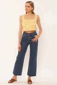 Raquel Crop Tank Pina