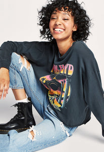 Pink Floyd Pompeii Long Sleeve Crop
