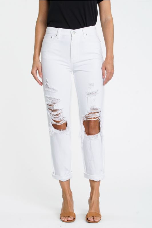Presley High Rise Relaxed Roller Blizzard