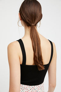 Solid Rib Brami Black