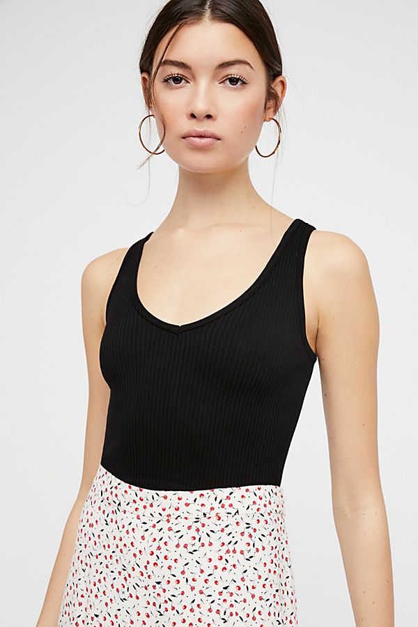 Solid Rib Brami Black