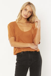 Simo Knit Tee Rum