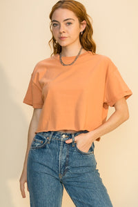 Go Now Crop Tee Sienna