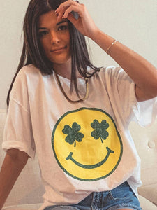 Shamrock Smiley Tee