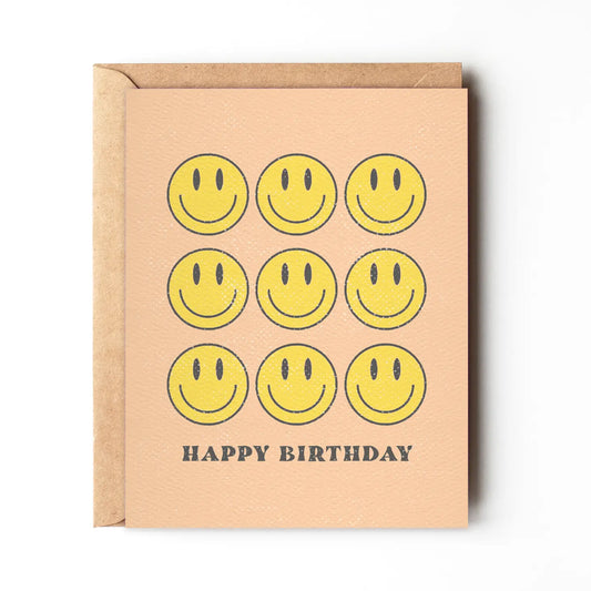 Smiley Happy Birthday Card