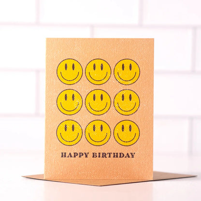Smiley Happy Birthday Card
