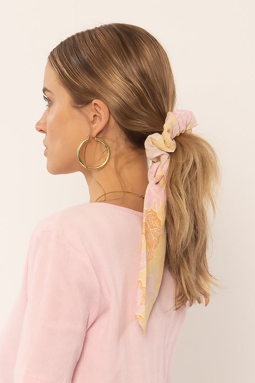 Swept Away Scrunchie Scarf Bone