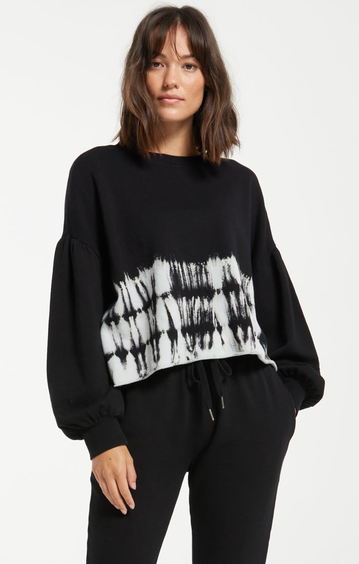 Tempest Stripe Tie Dye Crew