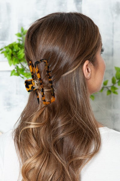 Fit In Claw Clip Brown