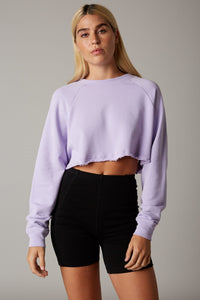 Viola Vintage Cropped Sweatshirt