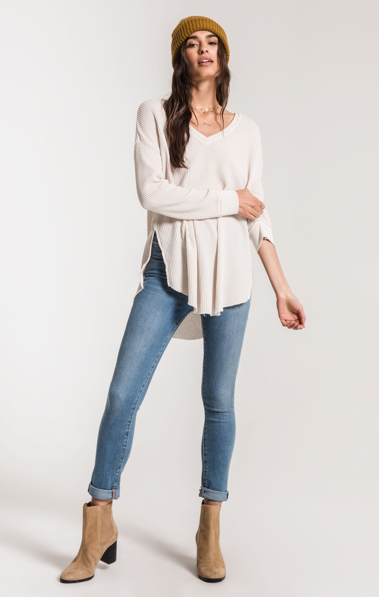 The Waffle Thermal Tunic Top