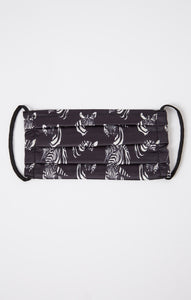 Safari Satin Mask Zebra Head Print